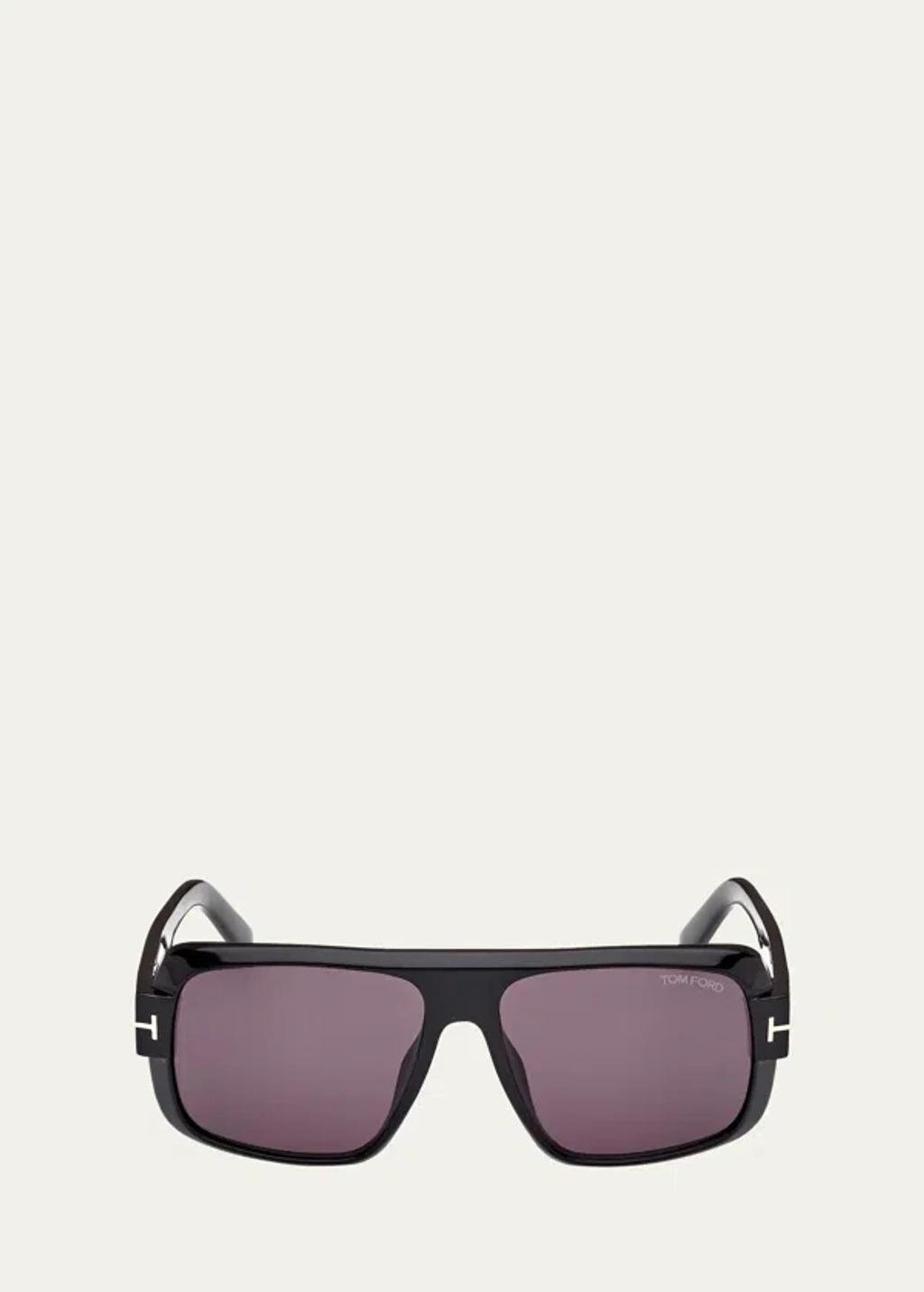 Mens Turner Acetate Rectangle Sunglasses Product Image