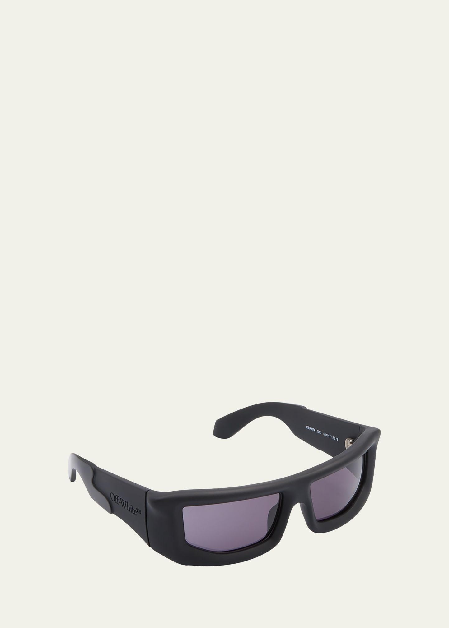 Mens Volcanite Acetate Wrap Sunglasses Product Image