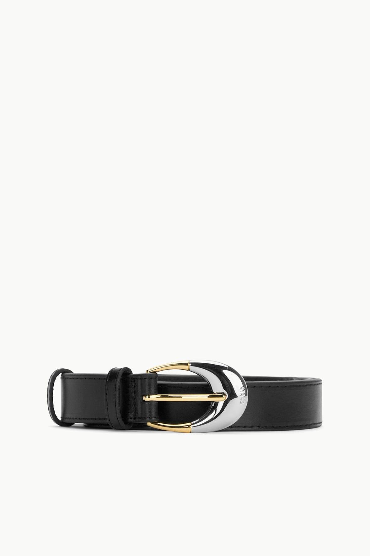 MOON BUCKLE BELT - 26MM | BLACK TWO-TONE Product Image