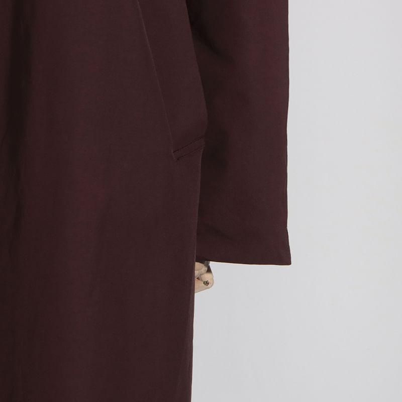 Plain Button-Up Coat Product Image