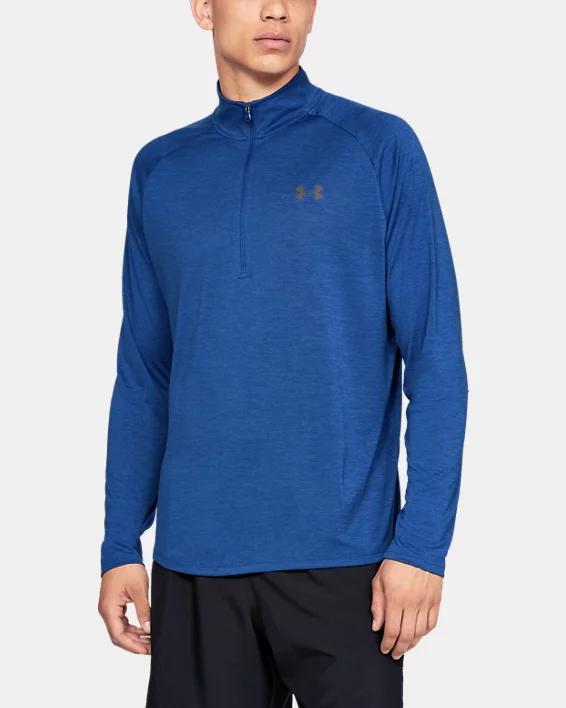 Mens UA Tech  Zip Long Sleeve Product Image