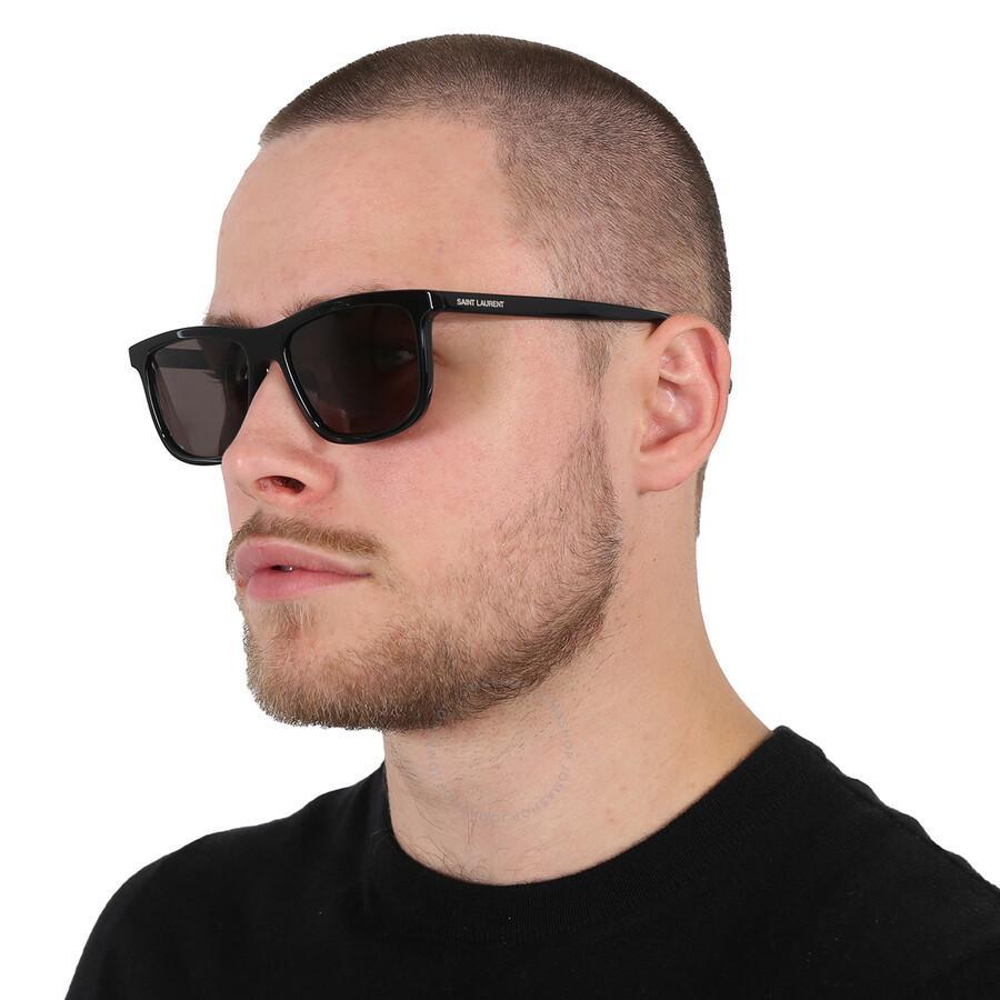 Black Square Men's Sunglasses Sl 501 001 56 Product Image