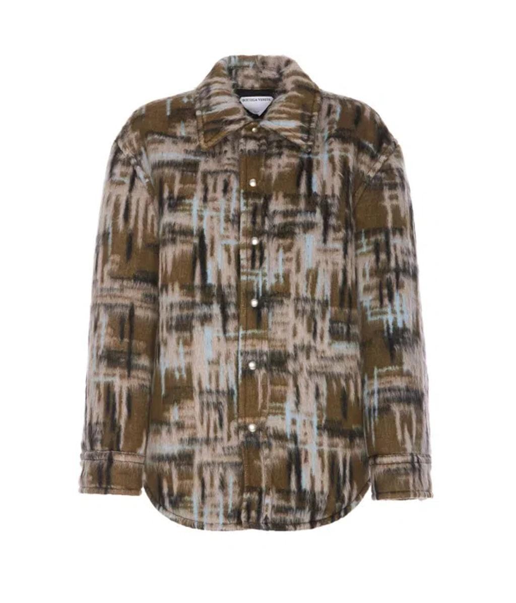 Check Patterned Relaxed Fit Jacket In Green Product Image