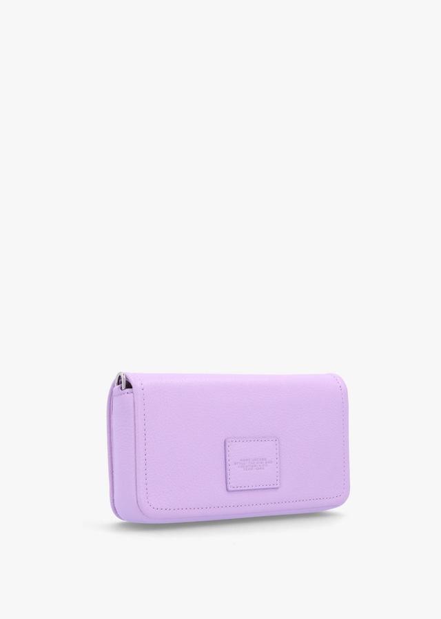 MARC JACOBS The Leather Mini Wisteria Cross-body Bag In Purple Leather Product Image