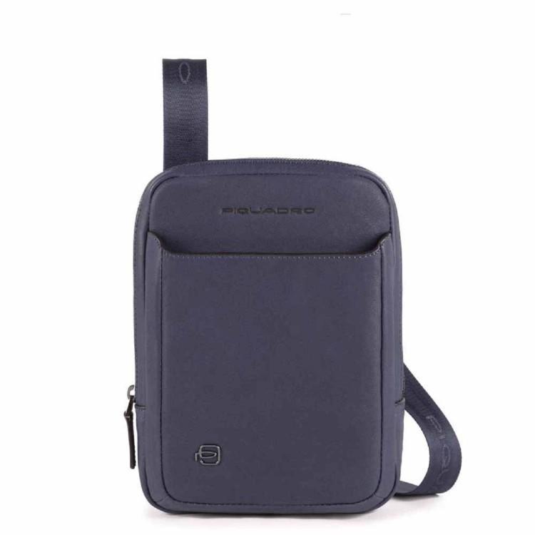 PIQUADRO Sugar Paper Shoulder Bag In Blue Product Image