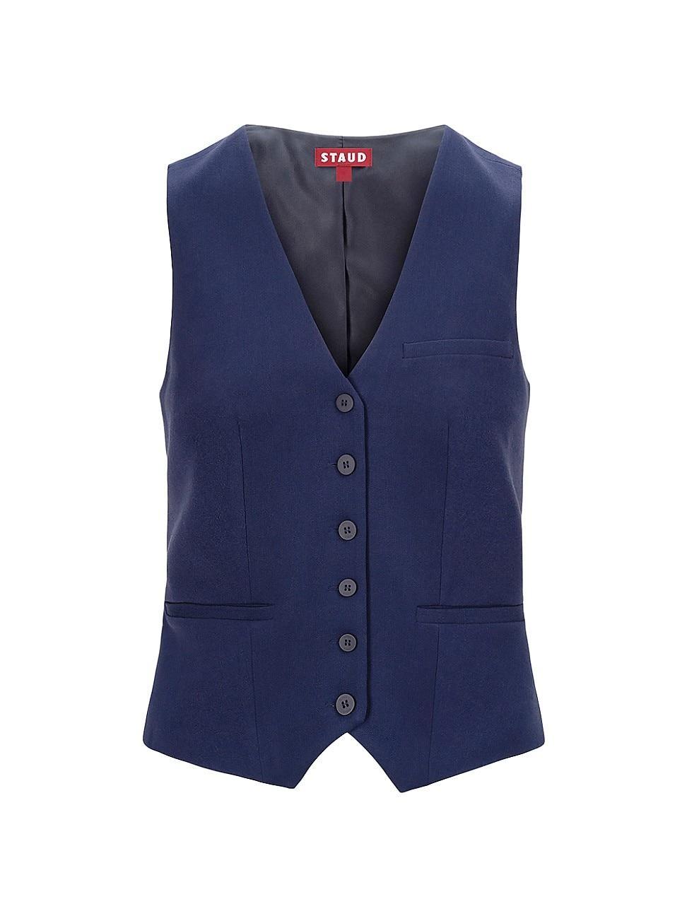 Womens Brett Button-Front Vest Product Image