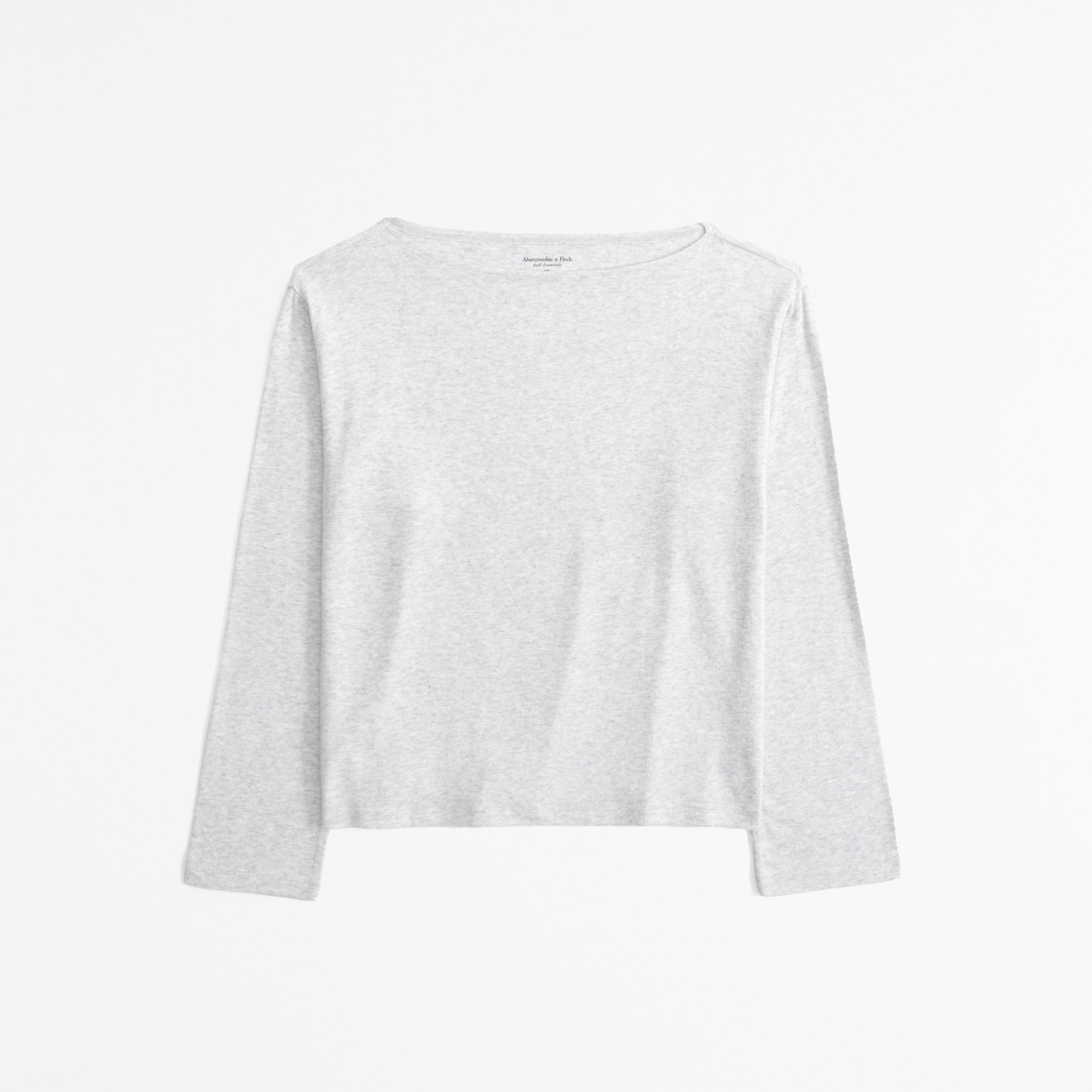 Long-Sleeve Cozy Lounge Knit Tuckable Slash Tee Product Image