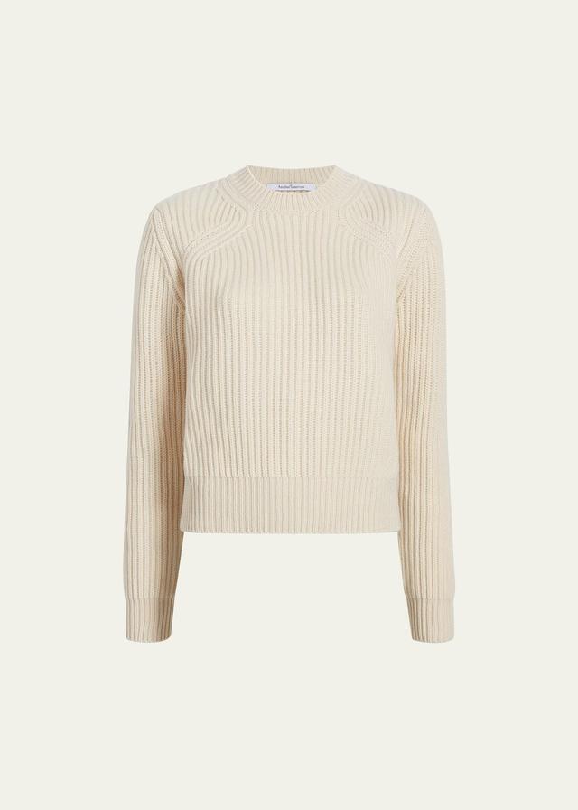 Recycled Cashmere Rib Sweater Product Image