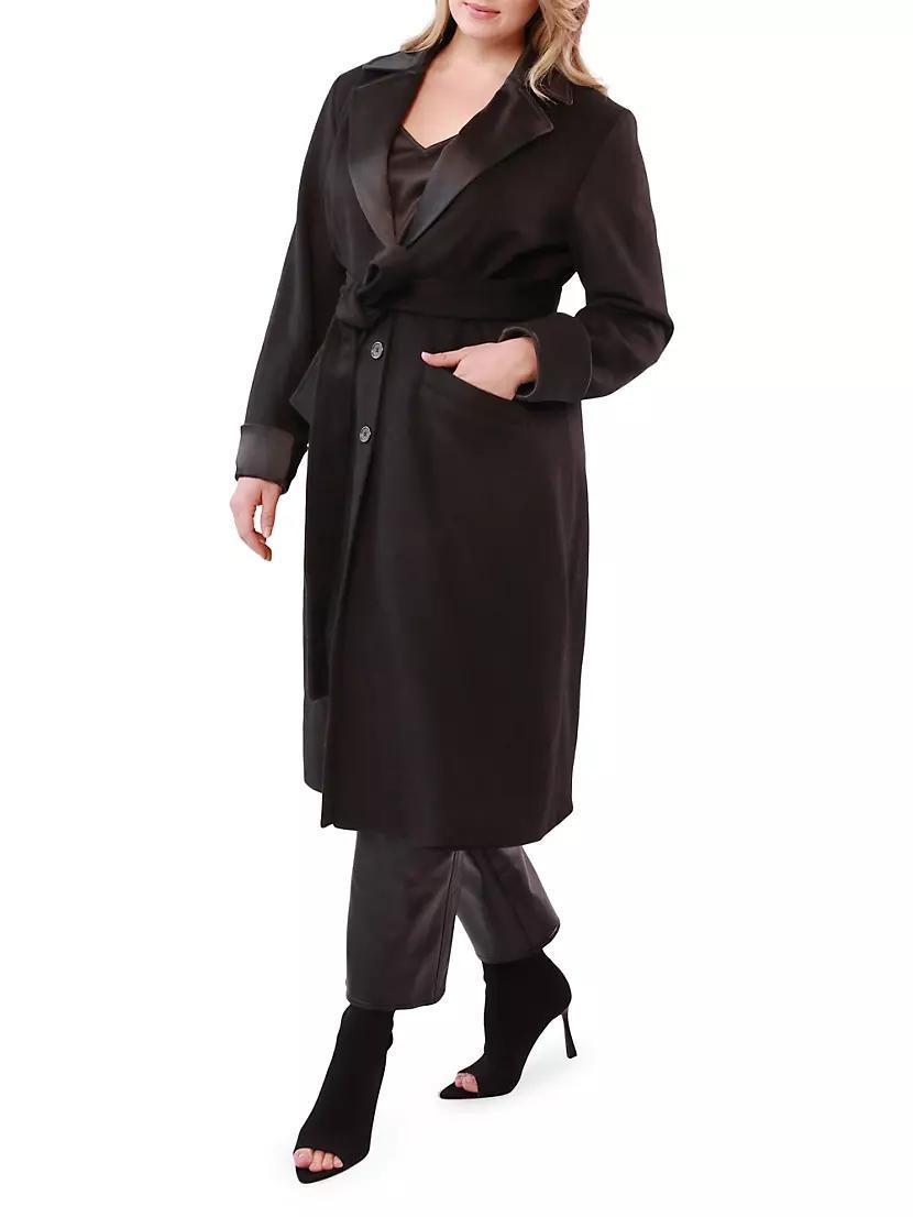 Allegra Felted Wool Belted Coat Product Image