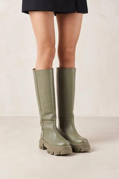 ALOHAS Katiuska Leather Knee High Platform Boot Product Image