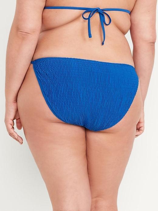 Mid-Rise String Bikini Swim Bottoms Product Image