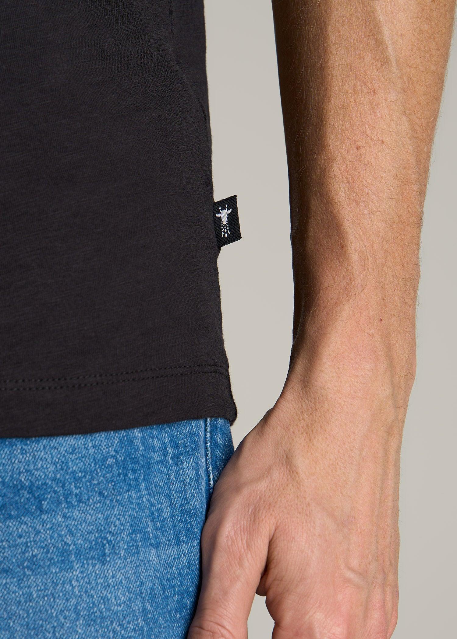 Sunwashed Slub Pocket T-Shirt For Tall Men in Washed Black Product Image