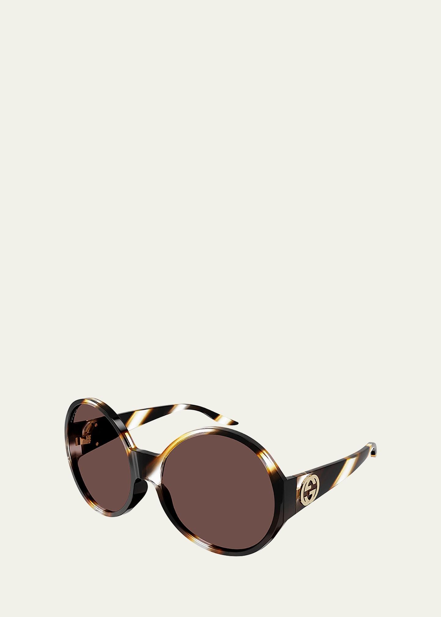 Oversized Round Acetate Sunglasses Product Image