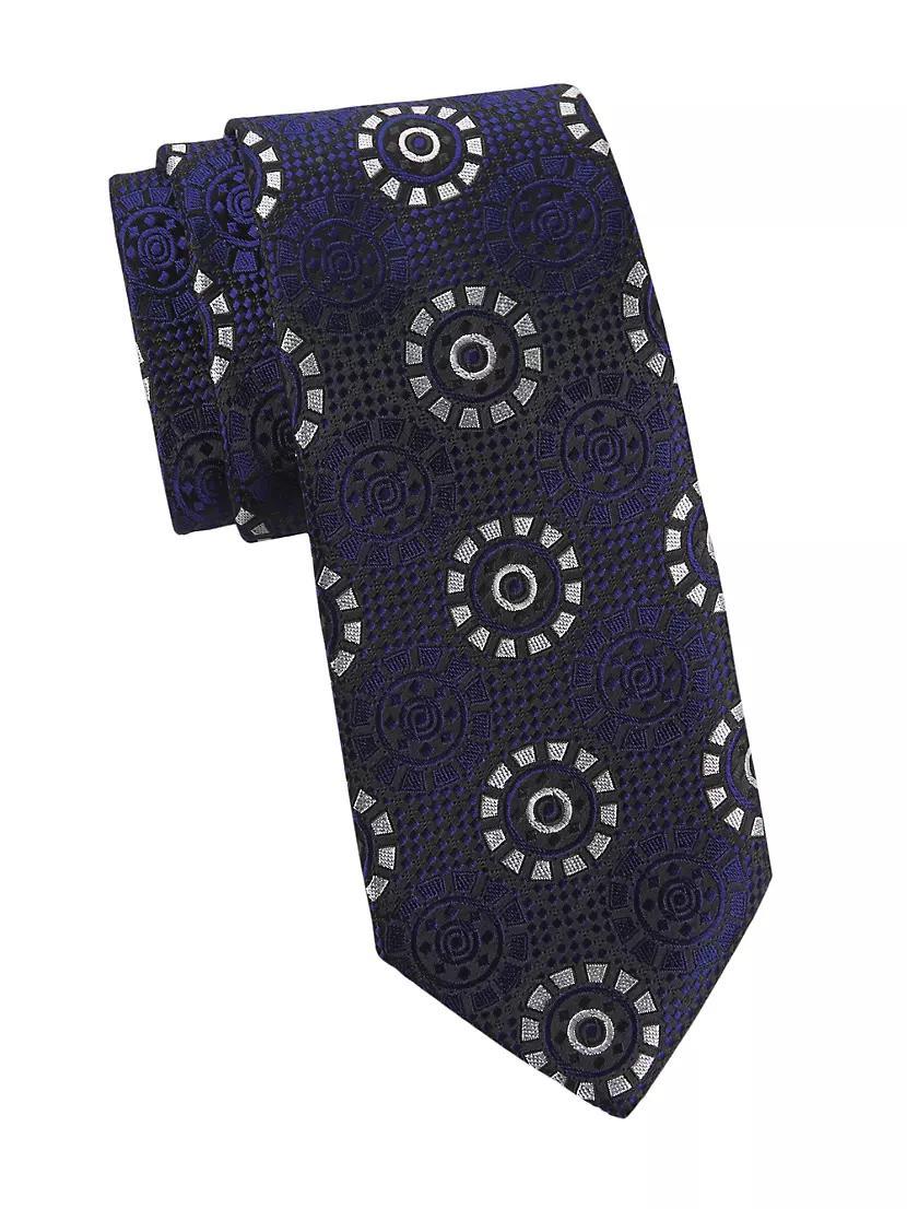 Medallion Woven Silk Tie Product Image