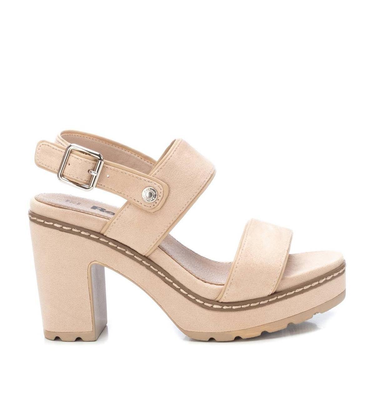 Womens Heeled Suede Sandals With Platform By Xti Product Image