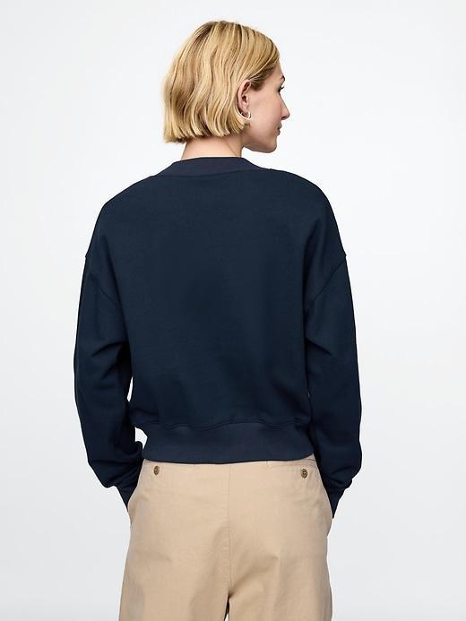 French Terry Cropped Sweatshirt Product Image