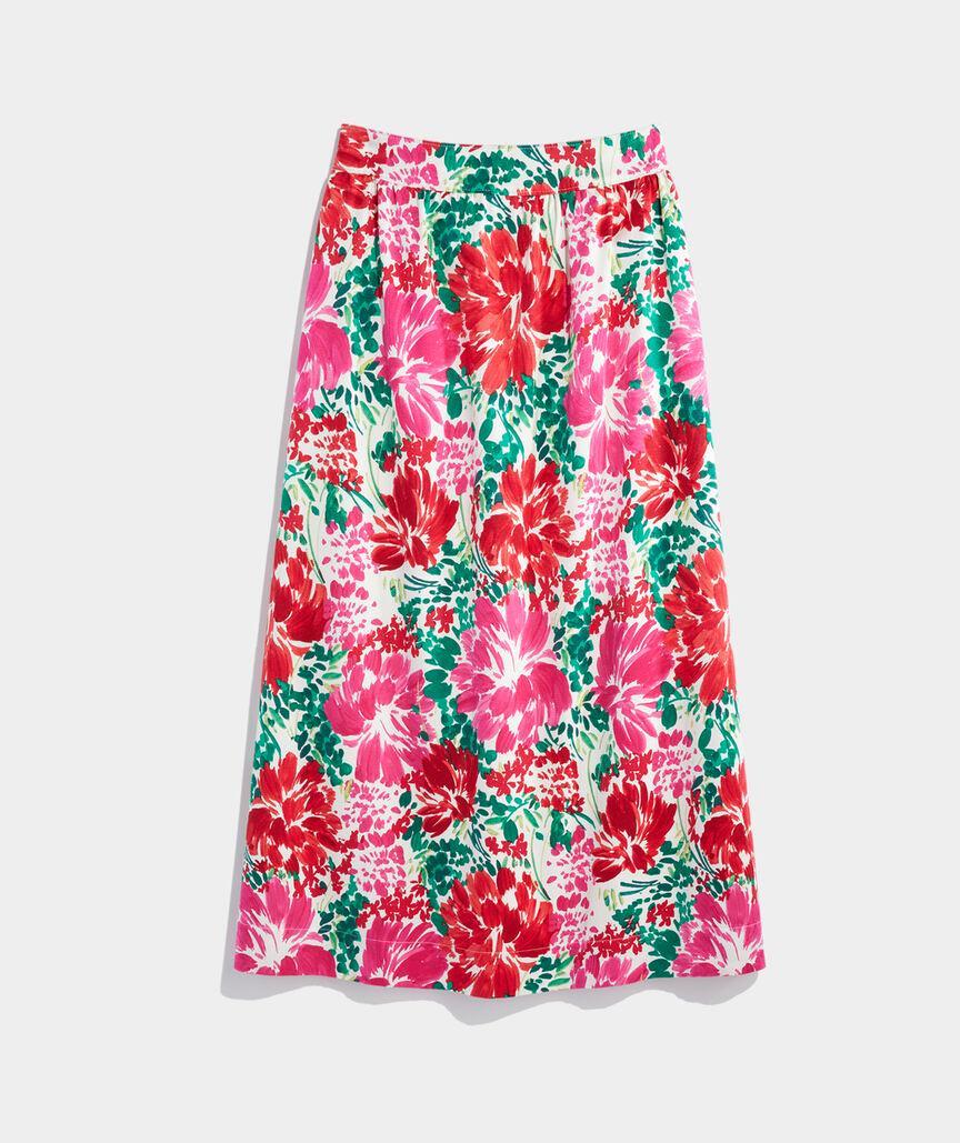 Faille Midi Skirt Product Image