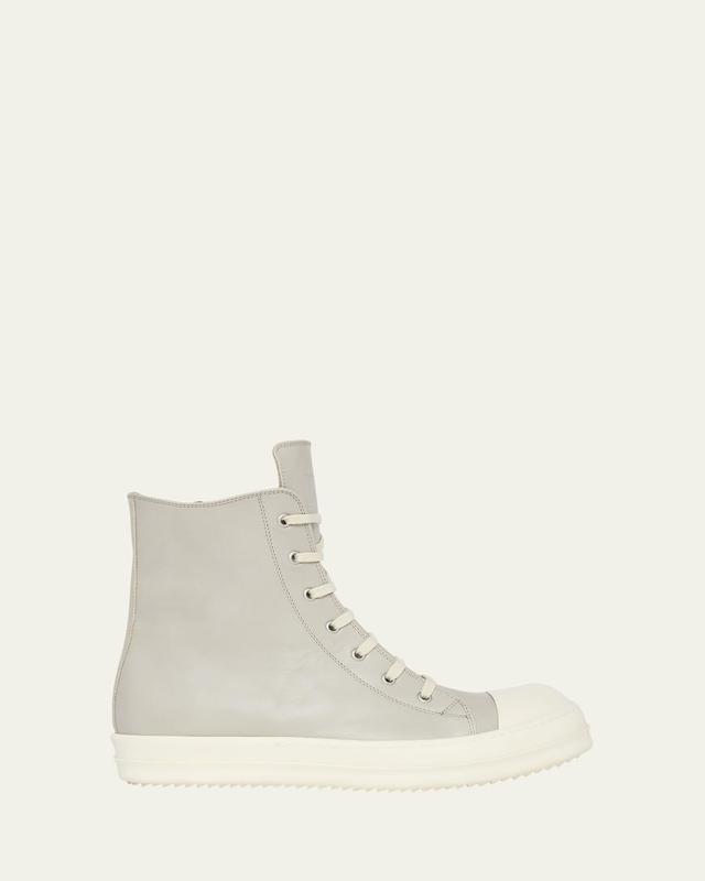 Mens Leather High-Top Sneakers Product Image