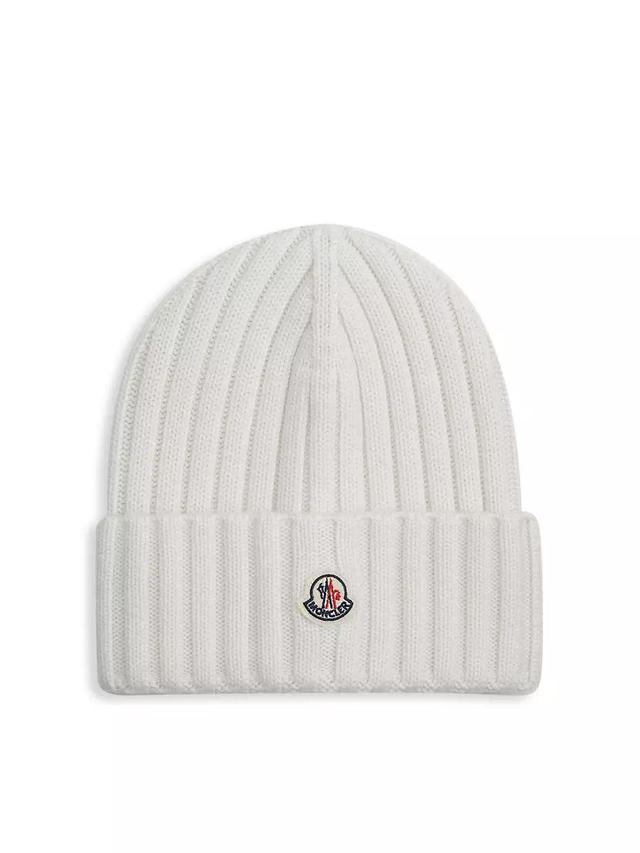 Rib-Knit Virgin Wool Beanie Product Image