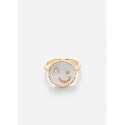 BAGUE PETIT SOURIRE NACRE OR JAUNE Product Image