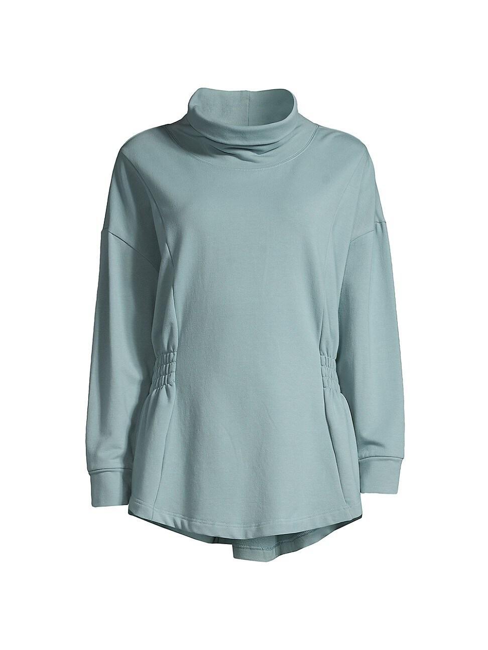 Womens Brushed Terry Ruched Tunic Product Image