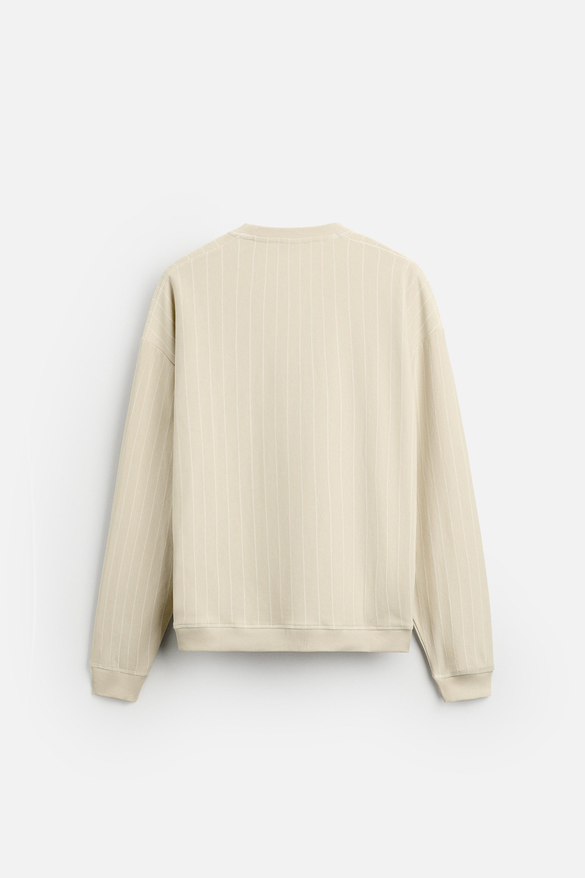 STRIPED SWEATSHIRT WITH EMBROIDERY Product Image