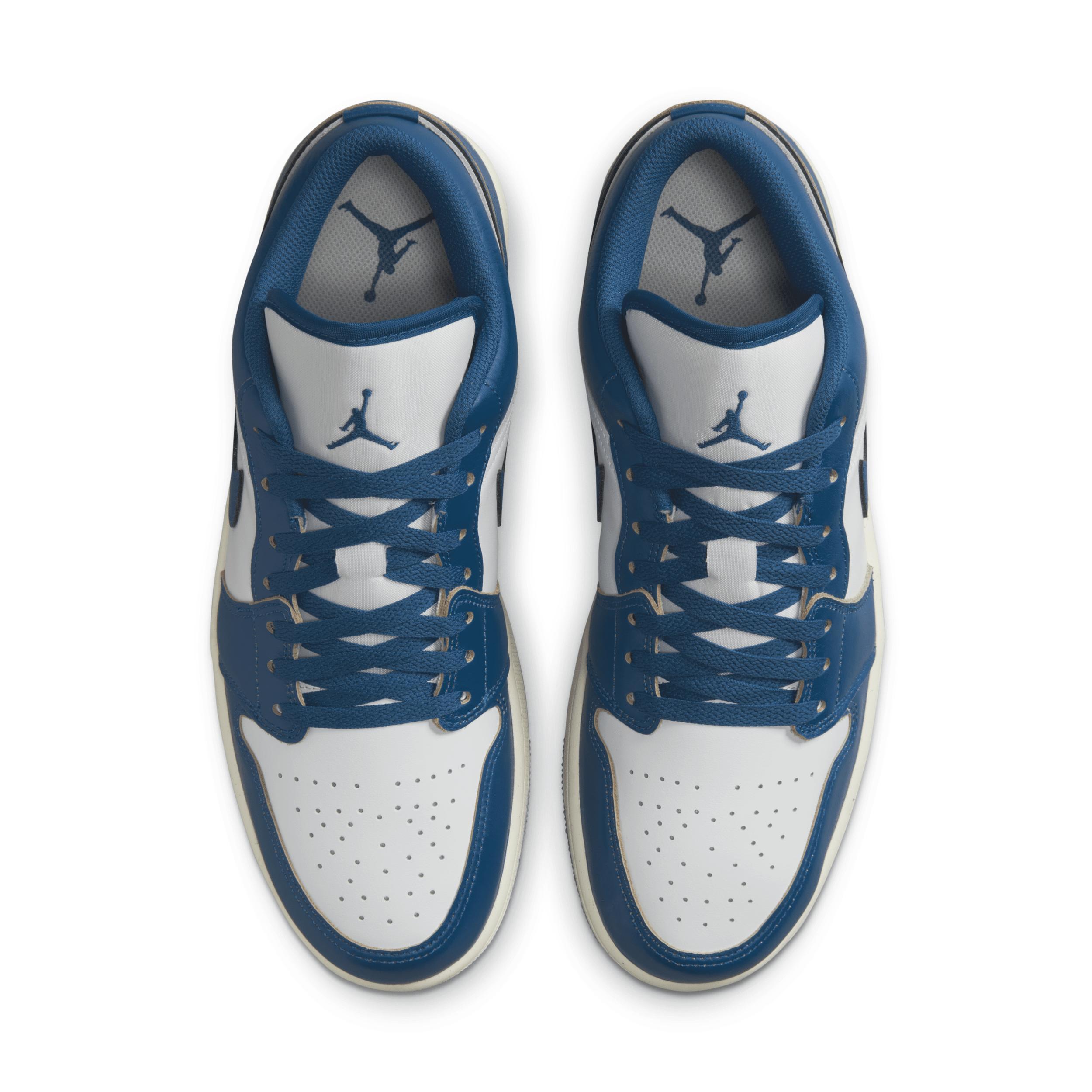 Jordan Mens Jordan AJ 1 Low SE - Mens Shoes Blue/White Product Image