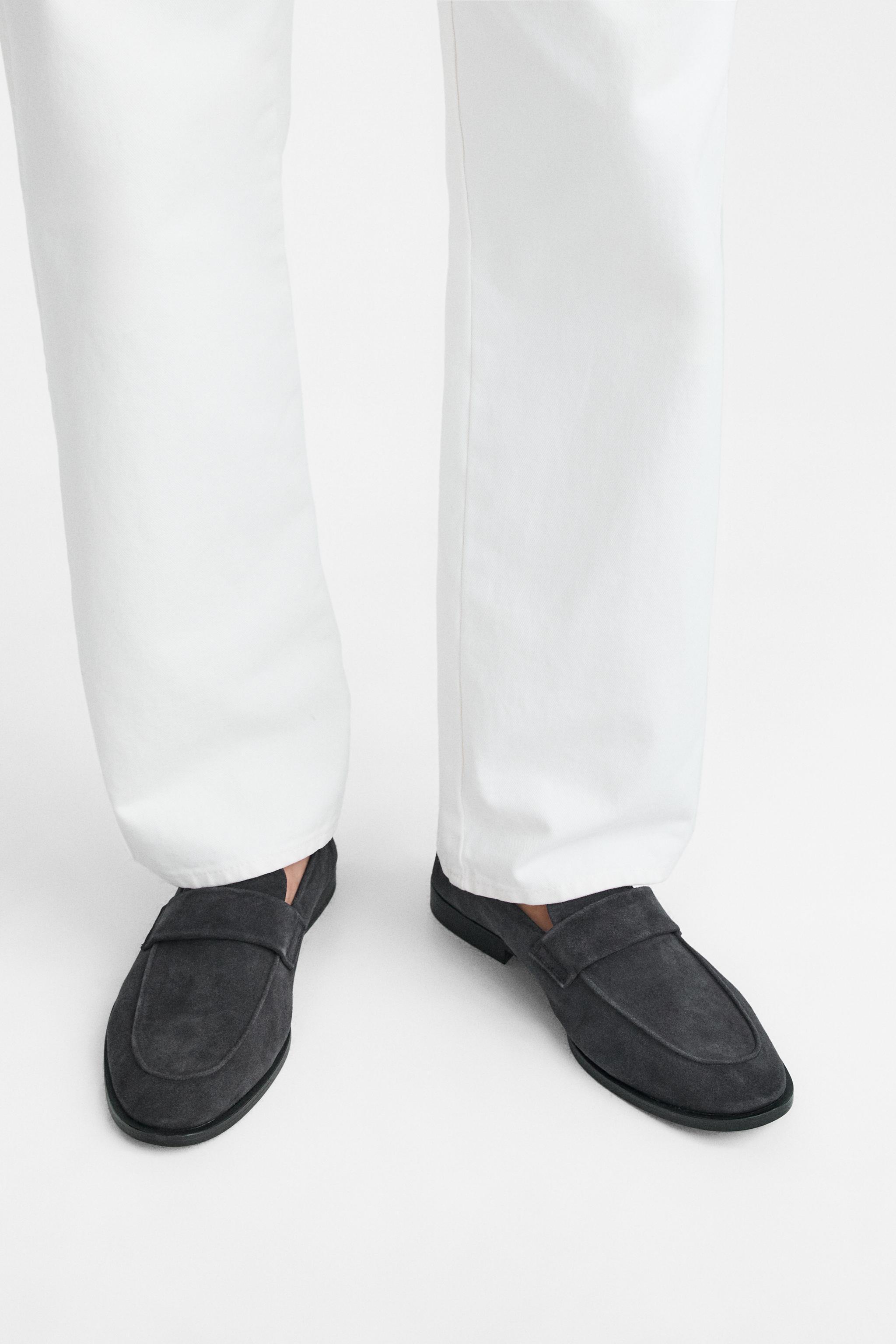 SUEDE PENNY LOAFERS Product Image