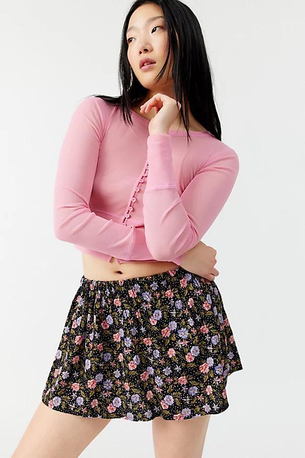 Urban Renewal Remade Floral Micro Mini Skirt Womens at Urban Outfitters Product Image