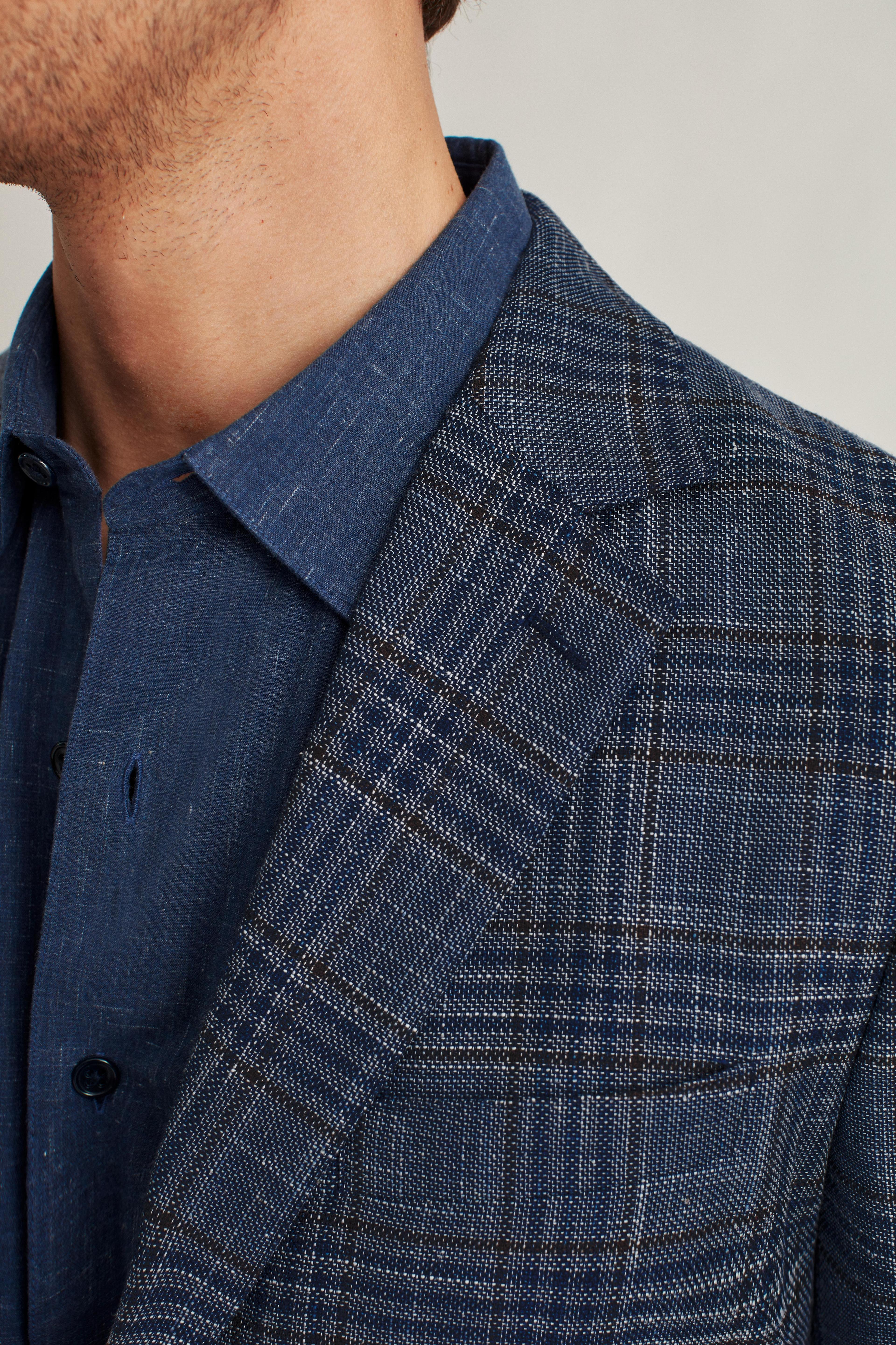 Unconstructed Italian Linen Blazer Product Image