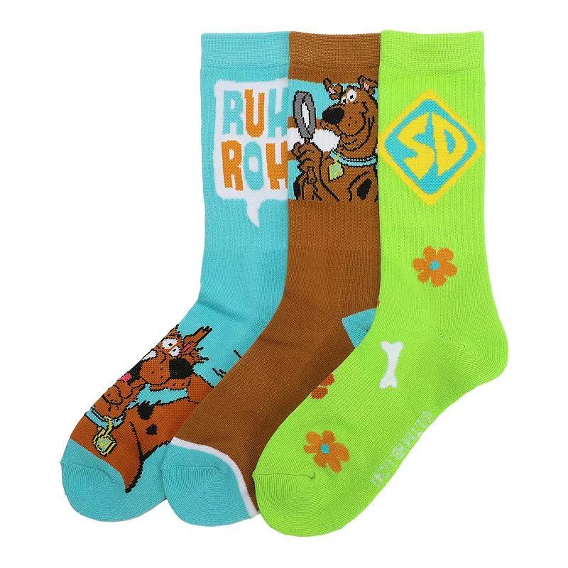 Mens Scooby-Doo Icons 3-pk. Crew Socks Product Image