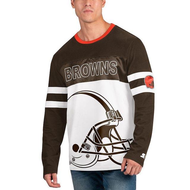 Mens Starter /White Cleveland s Halftime Long Sleeve T-Shirt Product Image