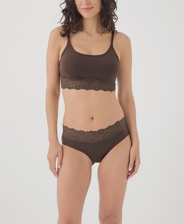 Womens Lace Smooth Cup Bralette M Product Image