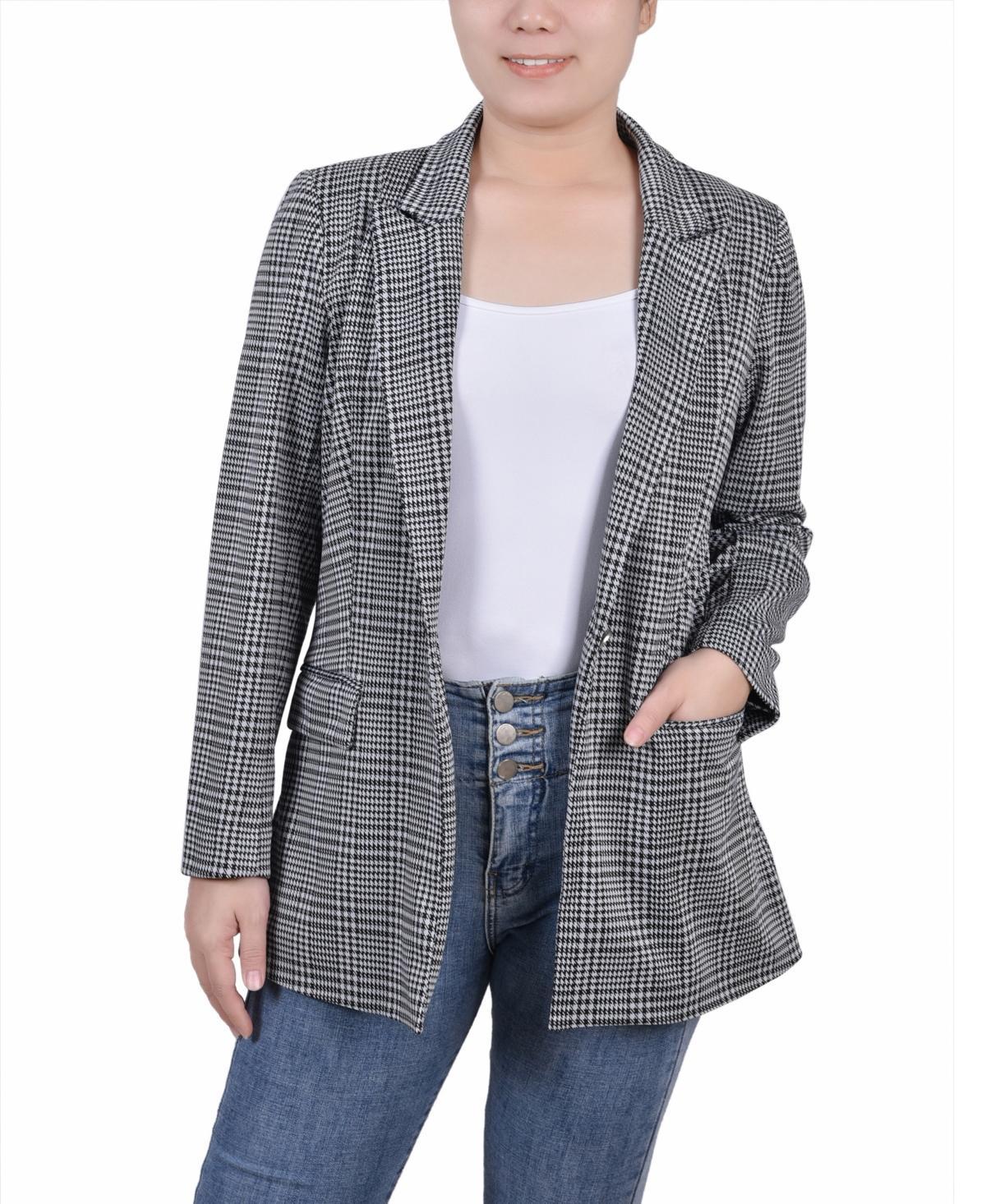 Ny Collection Petite Long Sleeve Ponte Jacket Product Image