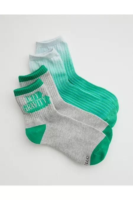 Aerie x Wicked Sheer Cotton Bobby Sock 2-Pack Women's Product Image