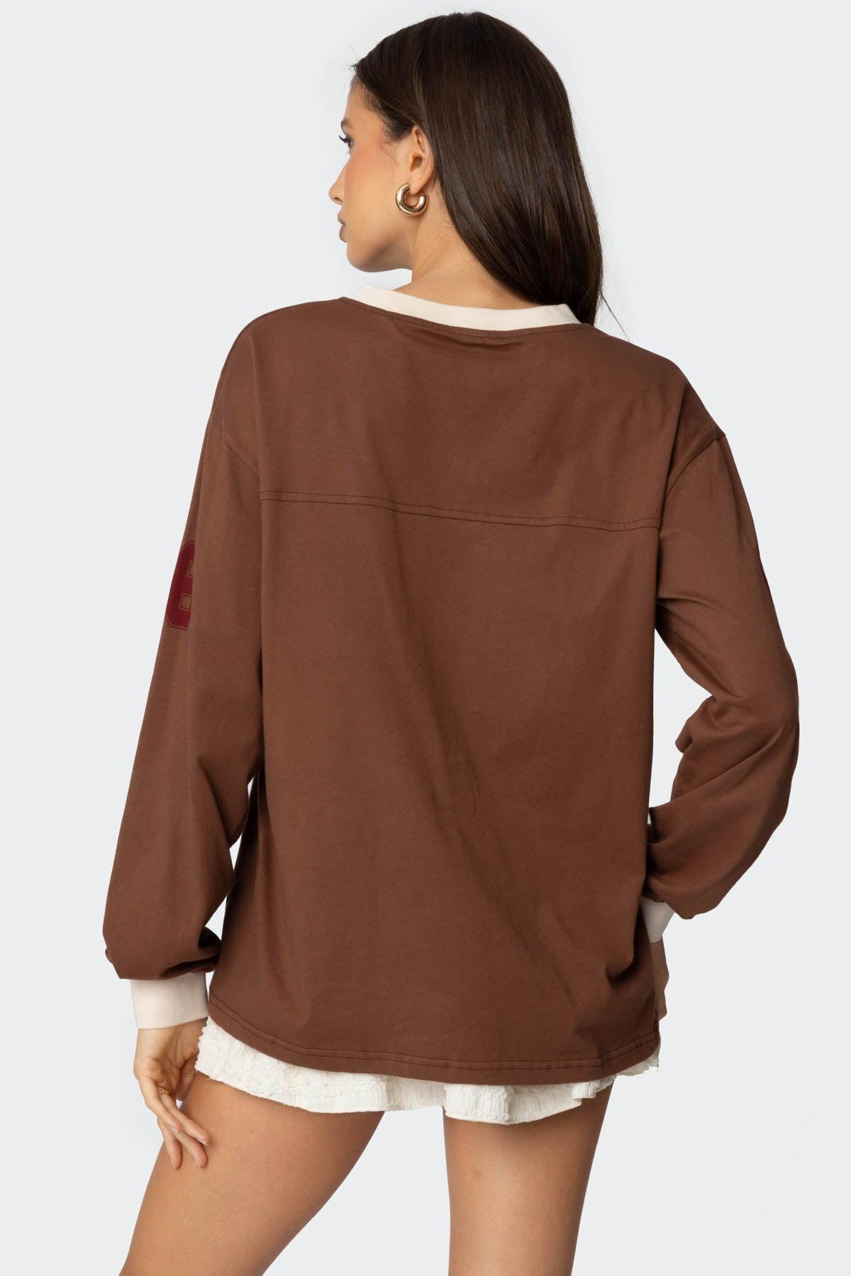 06 Oversized Long Sleeve T Shirt Product Image