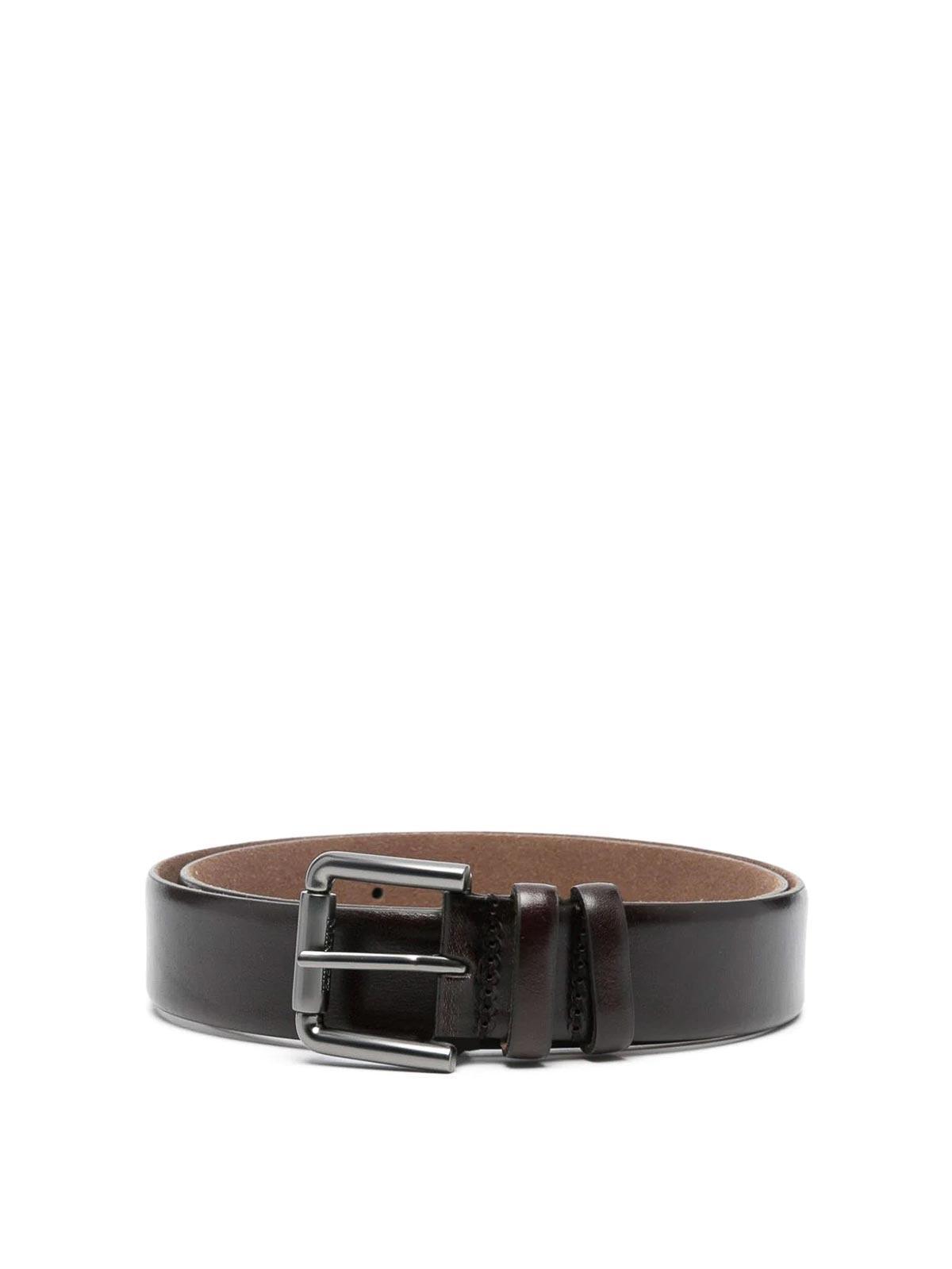 Leather Belt In Brown Product Image