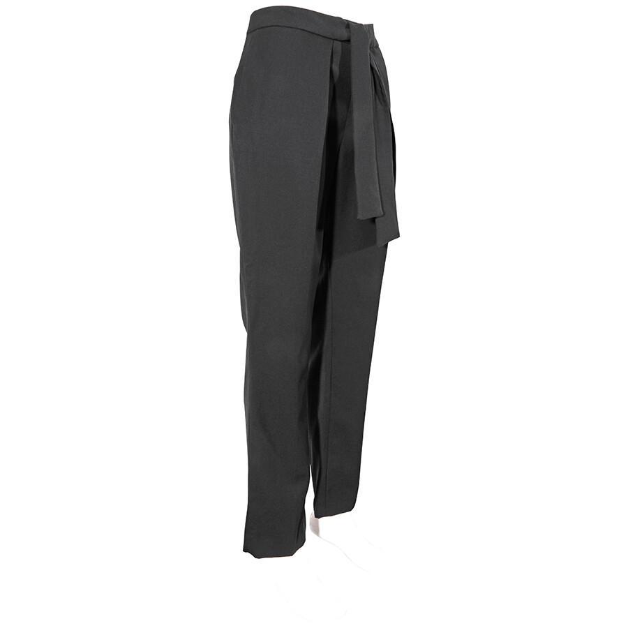 Ladies Pants Navy Front Tie Pant Product Image