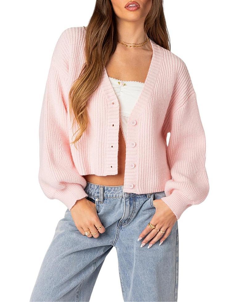 EDIKTED Sabrina Chunky Crop Cardigan Product Image