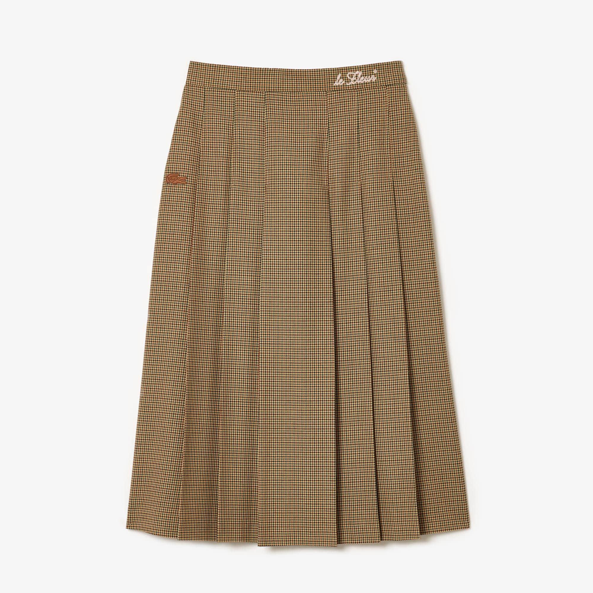 Lacoste x le FLEUR Checked Midi Skirt Product Image