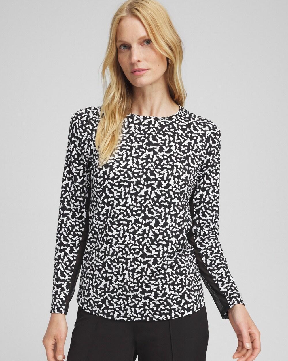 Women's Zen Cool Dots Long Sleeve Top Product Image