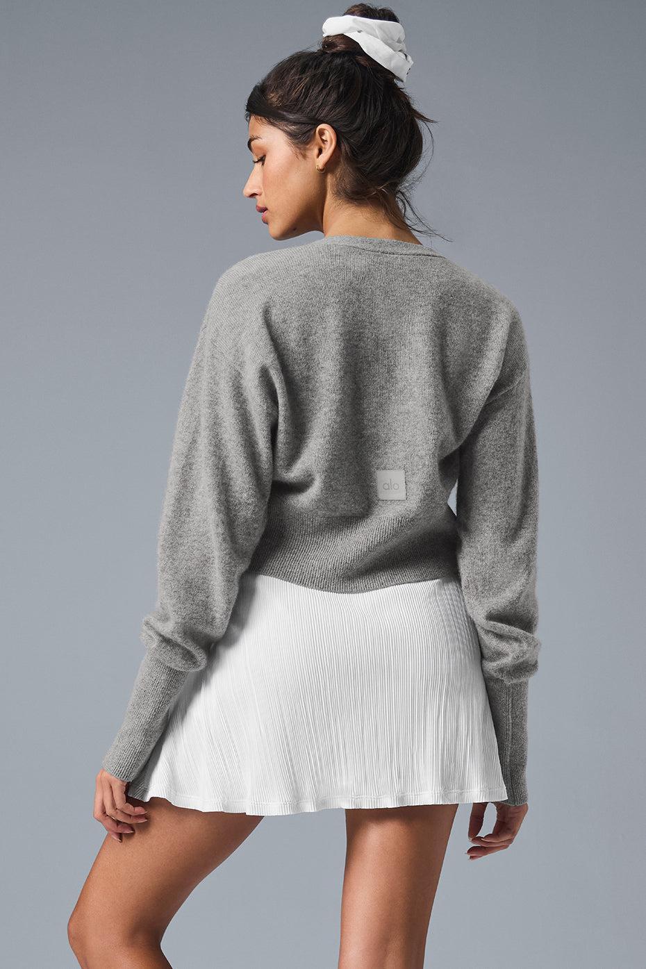 Cashmere Jet Set Cardigan - Dove Grey Heather Product Image