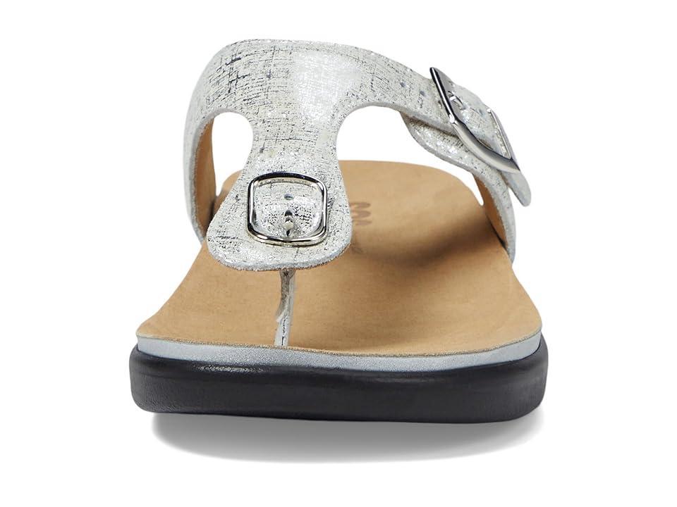 SAS Sanibel Comfort Thong Sandal (Shiny Silver) Women's Shoes Product Image