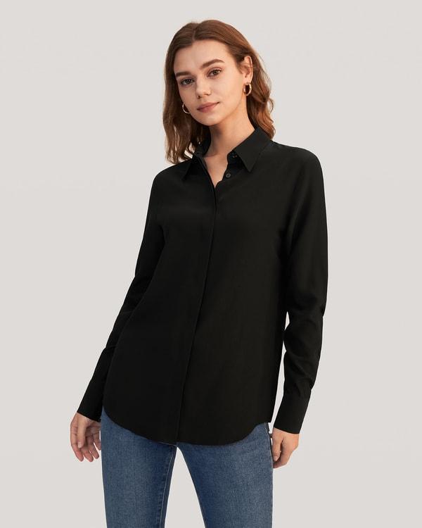 Classic Comfort Silk Shirt Product Image