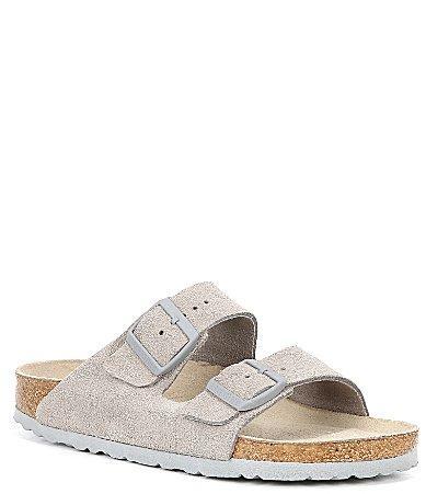 Birkenstock Womens Arizona Soft Footbed Suede Slip On Sandals Product Image