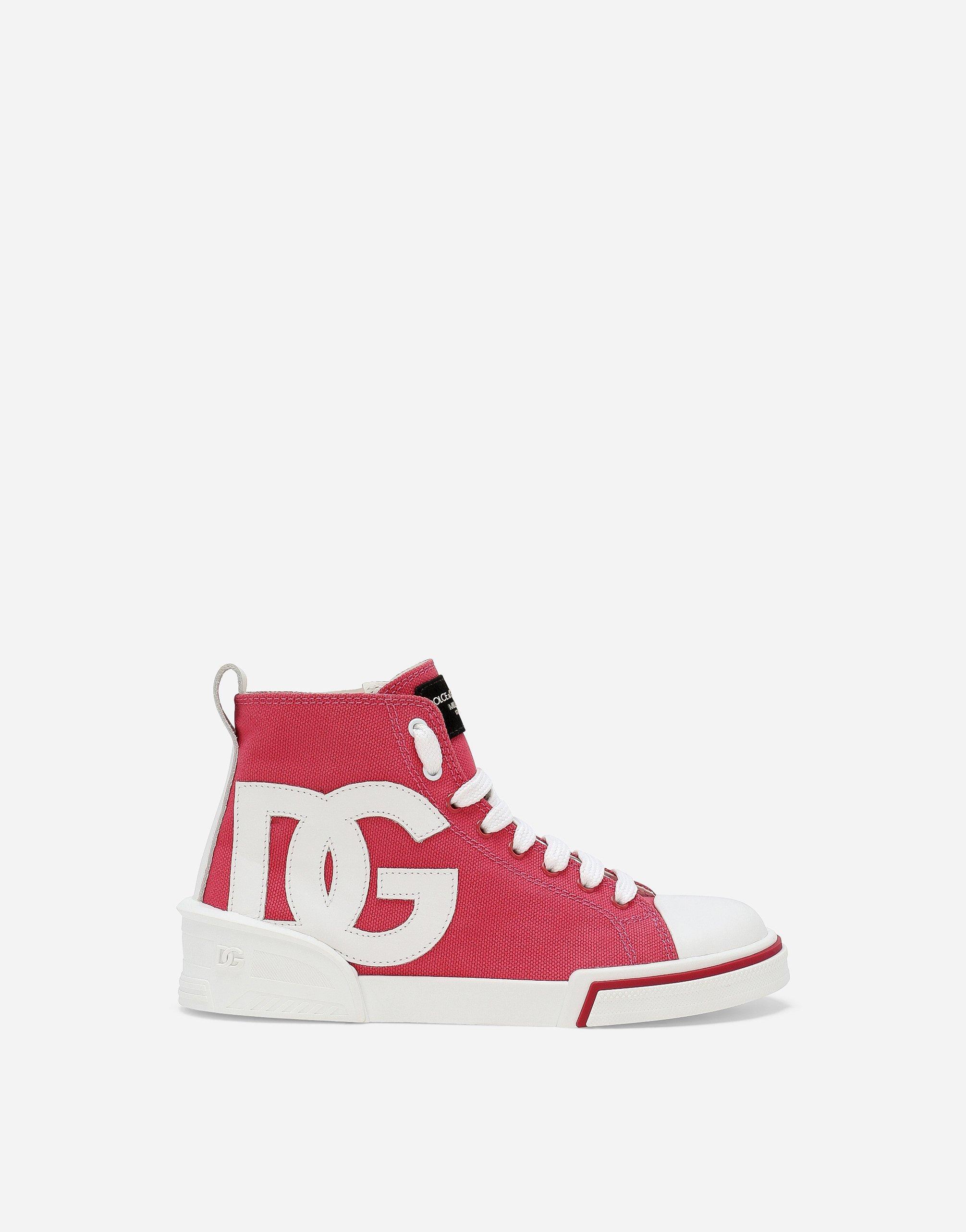 Canvas Portofino Space High-top Sneakers In Pink Product Image