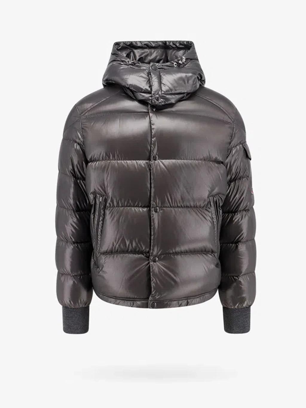 MONCLER Maljasset Short Down Jacket In Gray Product Image