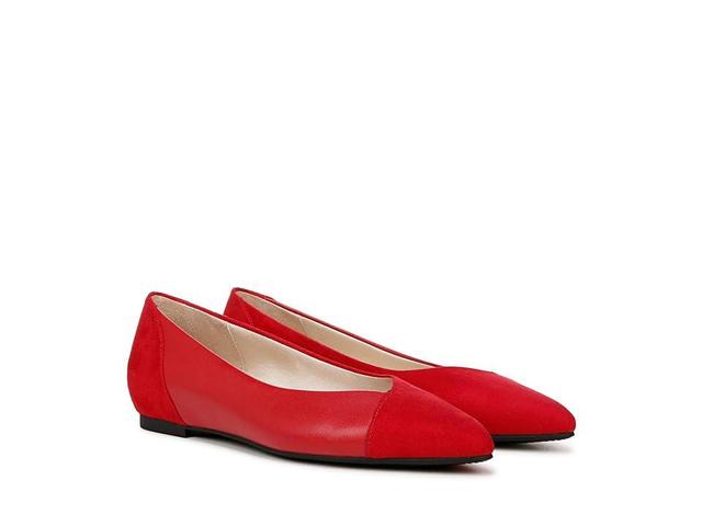 LifeStride Promise Womens Pointed Toe Flats Red Red Product Image