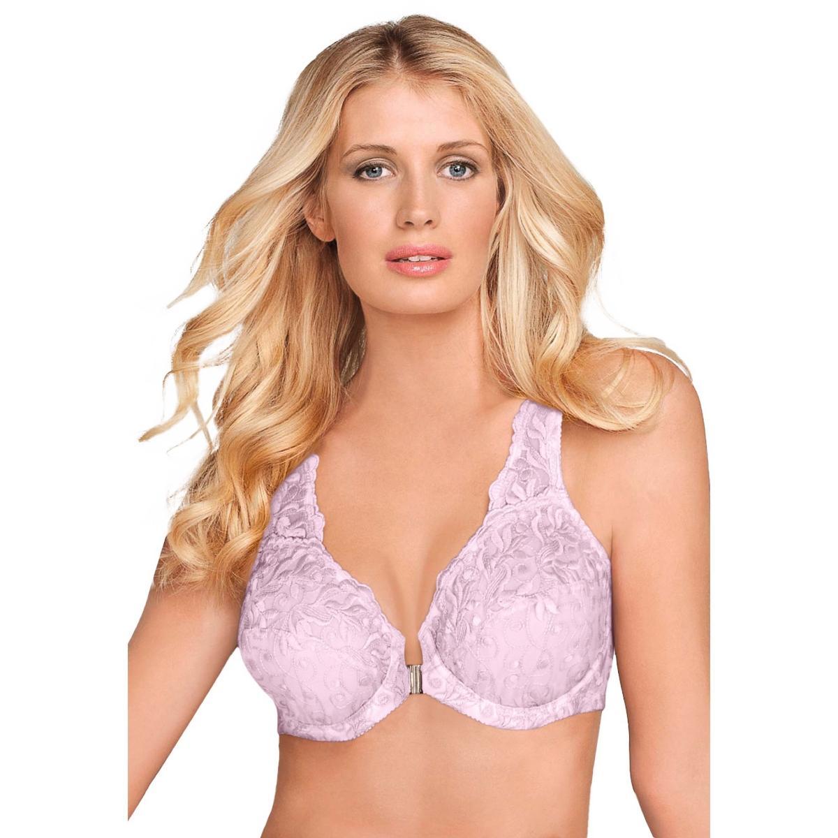 Amoureuse Womens Embroidered Front-Close Underwire Bra Product Image