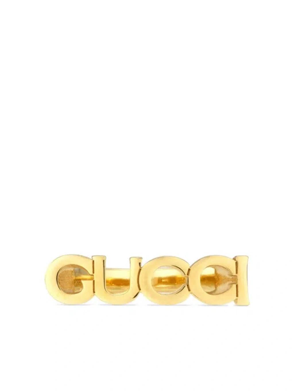 Script Letter Ring In Golden Product Image